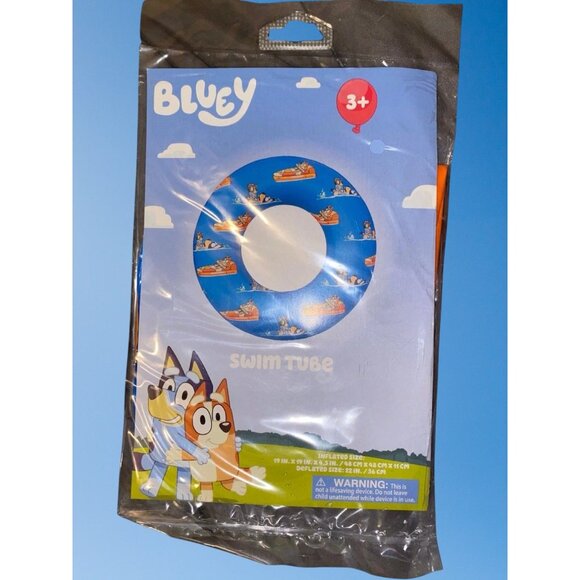 Bluey Kids Swim Tube by Bestway Ages 3+ Blue Pool Float Ring New in Package - Picture 7 of 8